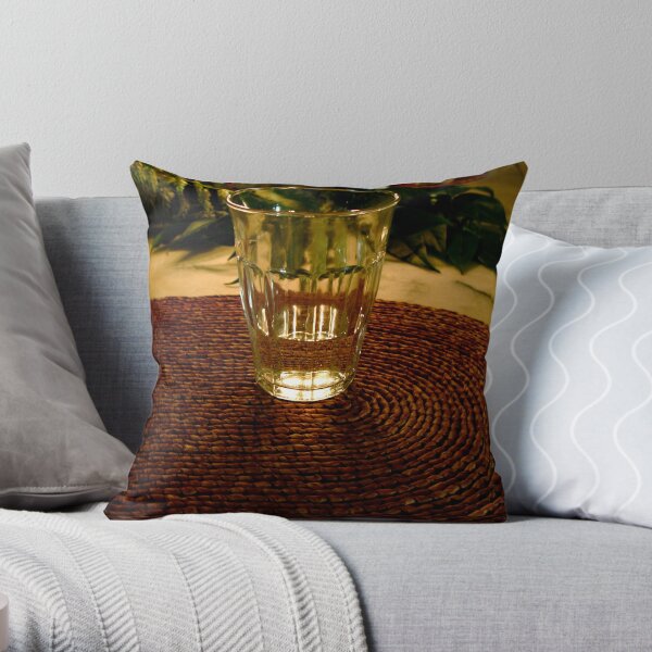 Glass In The Candlelight Throw Pillow