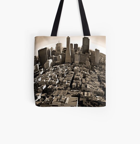 SanFrancisco-Cityscape All Over Print Tote Bag