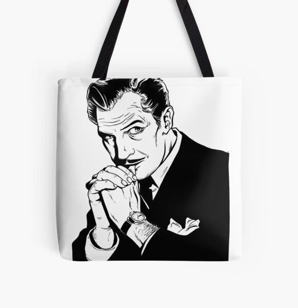 VINCENT PRICE All Over Print Tote Bag