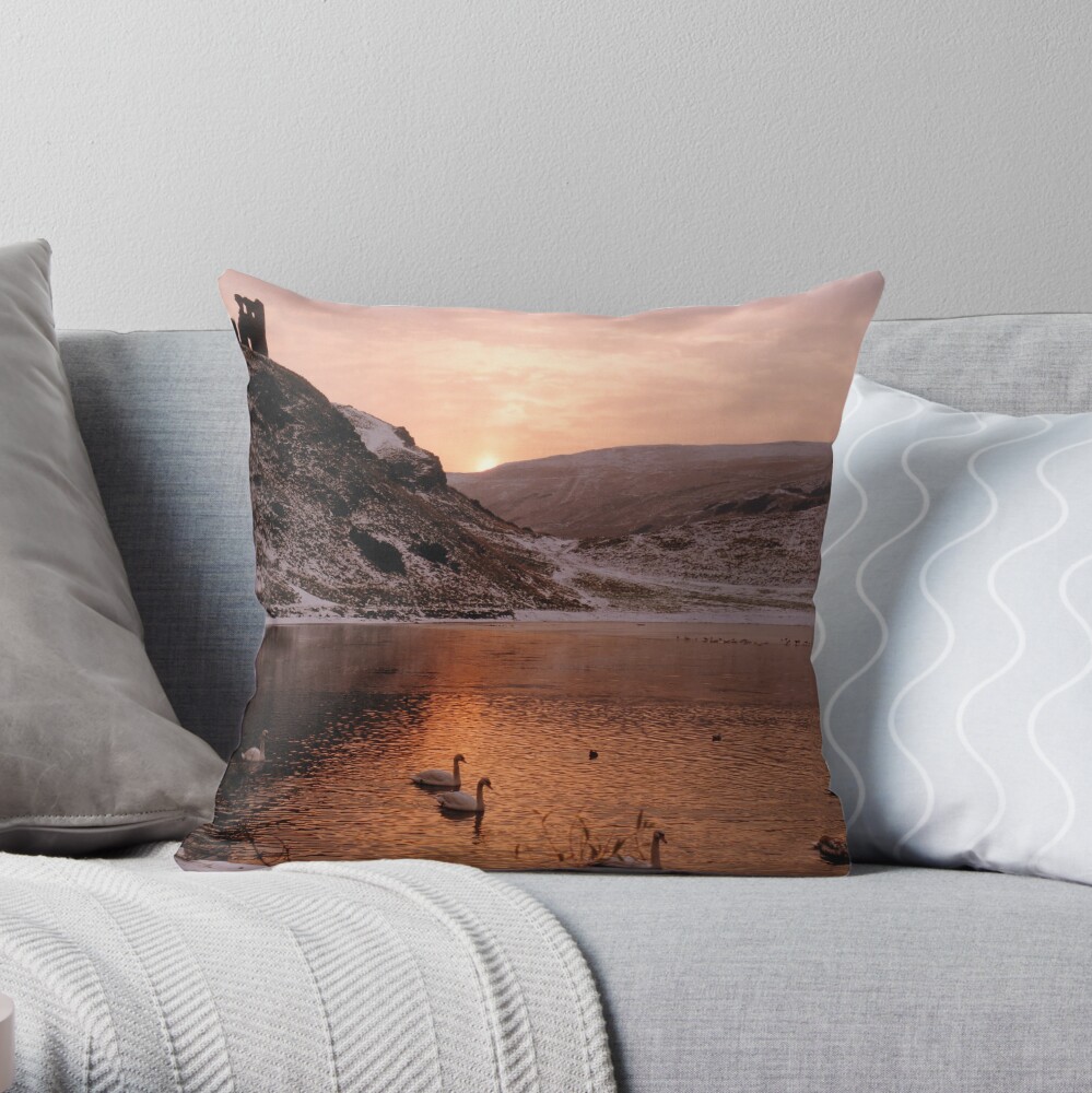 St Margaret's Loch Throw Pillow