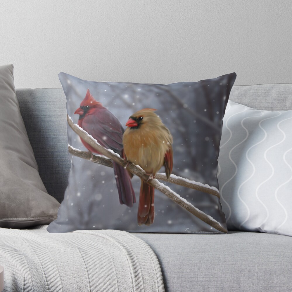 Morning Song Throw Pillow