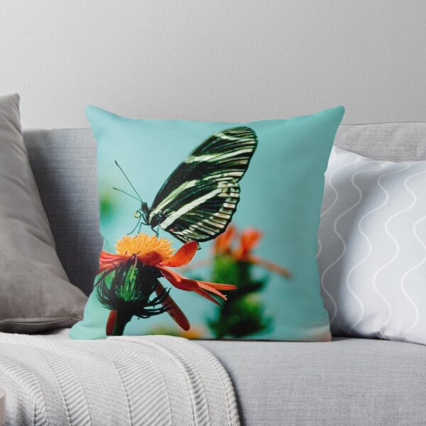 Butterfly Lick Throw Pillow