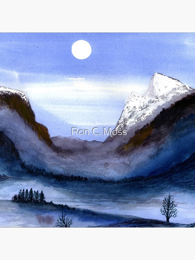 Mountain Moon by ronmoss