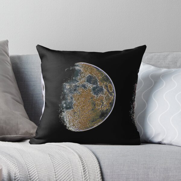 3 Phases of The Moon Throw Pillow