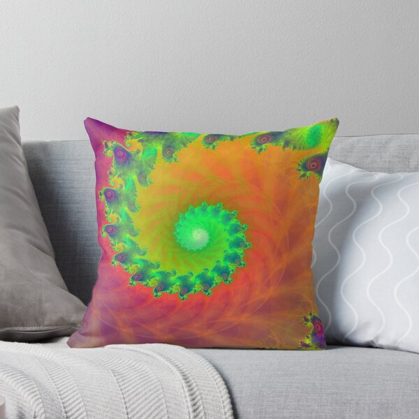 Fire and Rain Throw Pillow