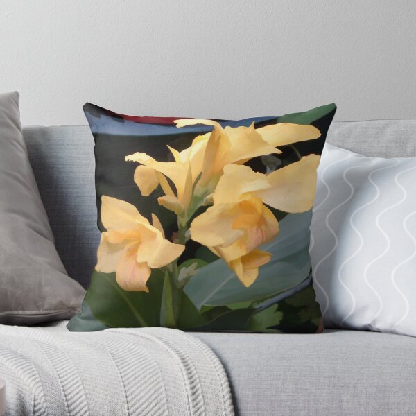 abstract of Calla Lily Throw Pillow
