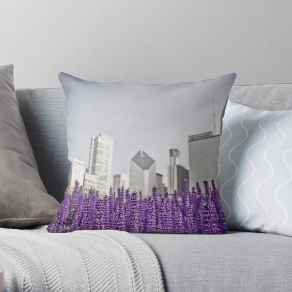 Lavender Fields - Chicago Throw Pillow