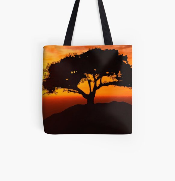 African Savanna All Over Print Tote Bag