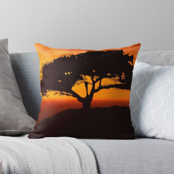 African Savanna Throw Pillow