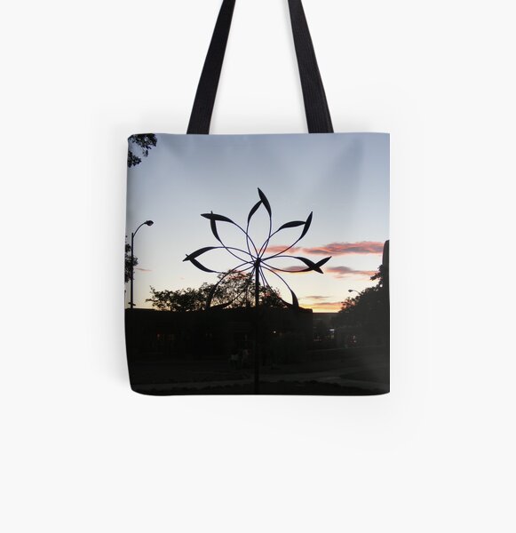 Iron Pinwheel All Over Print Tote Bag