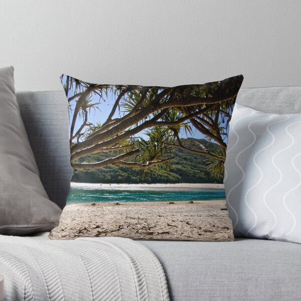 Tallebudgera Beach Throw Pillow