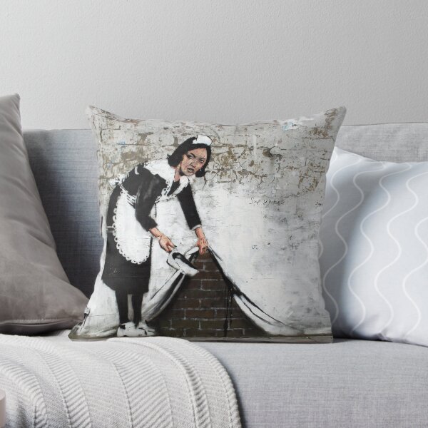 sweep it under the carpet Throw Pillow