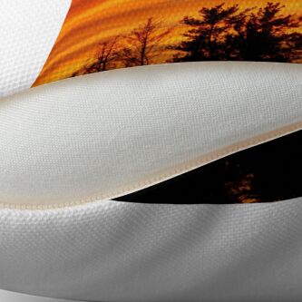 Alternate view of Nature's Watercolor Throw Pillow