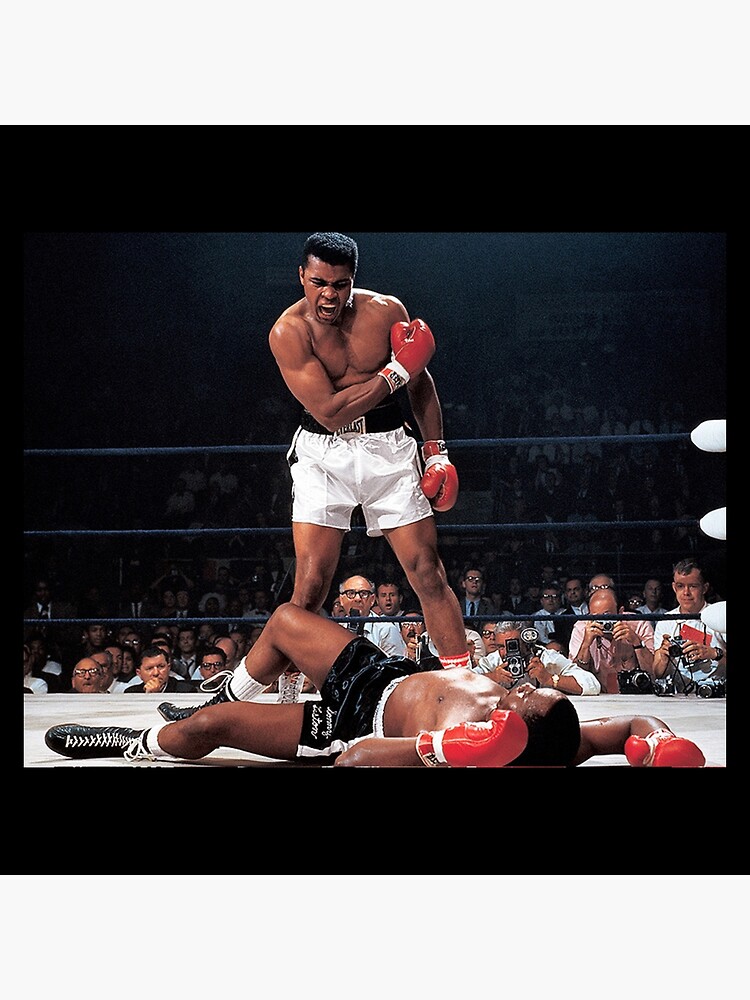 "Muhammad Ali brutally knocked out Sonny Liston" Poster for Sale by