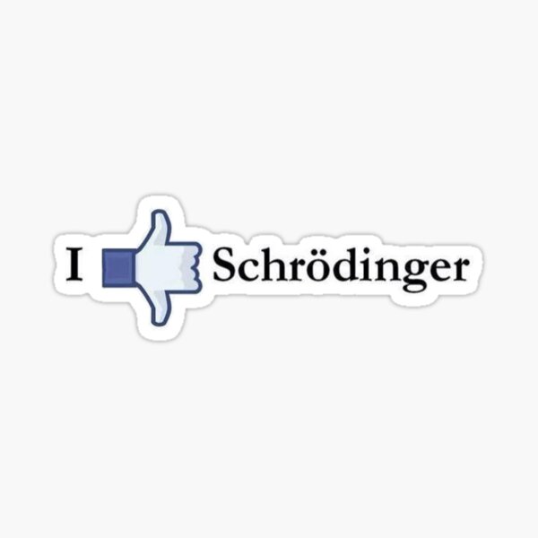 I Love Schrodinger Sticker