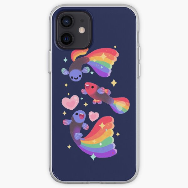 Rainbow guppy 5 iPhone Soft Case
