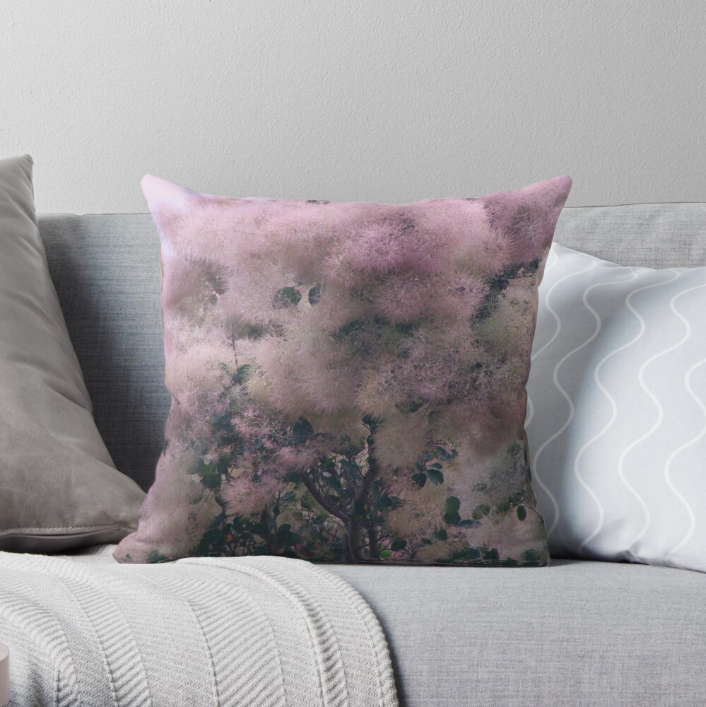 Pink Velvet Throw Pillow
