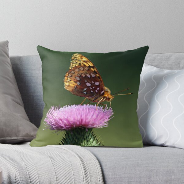 Great Spangled Fritillary Throw Pillow