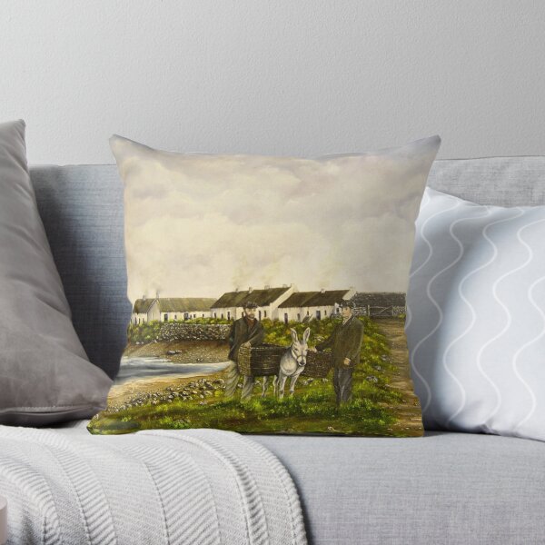 "Those were the days - Scattery Island, County Clare, Ireland" Throw Pillow