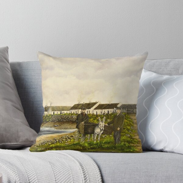"Those were the days - Scattery Island, County Clare, Ireland" Throw Pillow