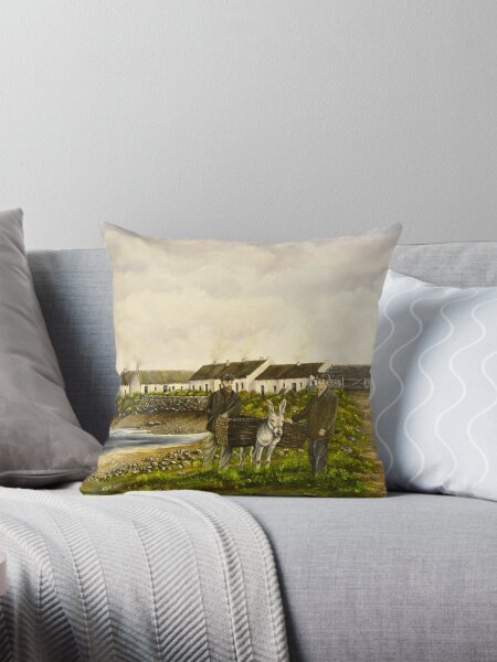 "Those were the days - Scattery Island, County Clare, Ireland" Throw Pillow