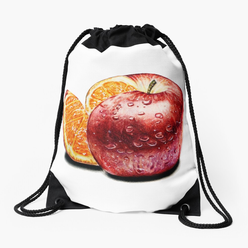 Freakonomics (Color pencil drawing) Drawstring Bag