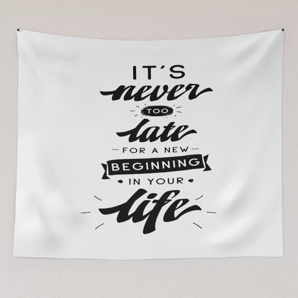 Item preview, It's Never Too Late For A New Beginning In Your Life designed and sold by ProjectX23.