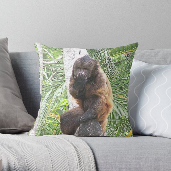 Blowing Kisses Throw Pillow