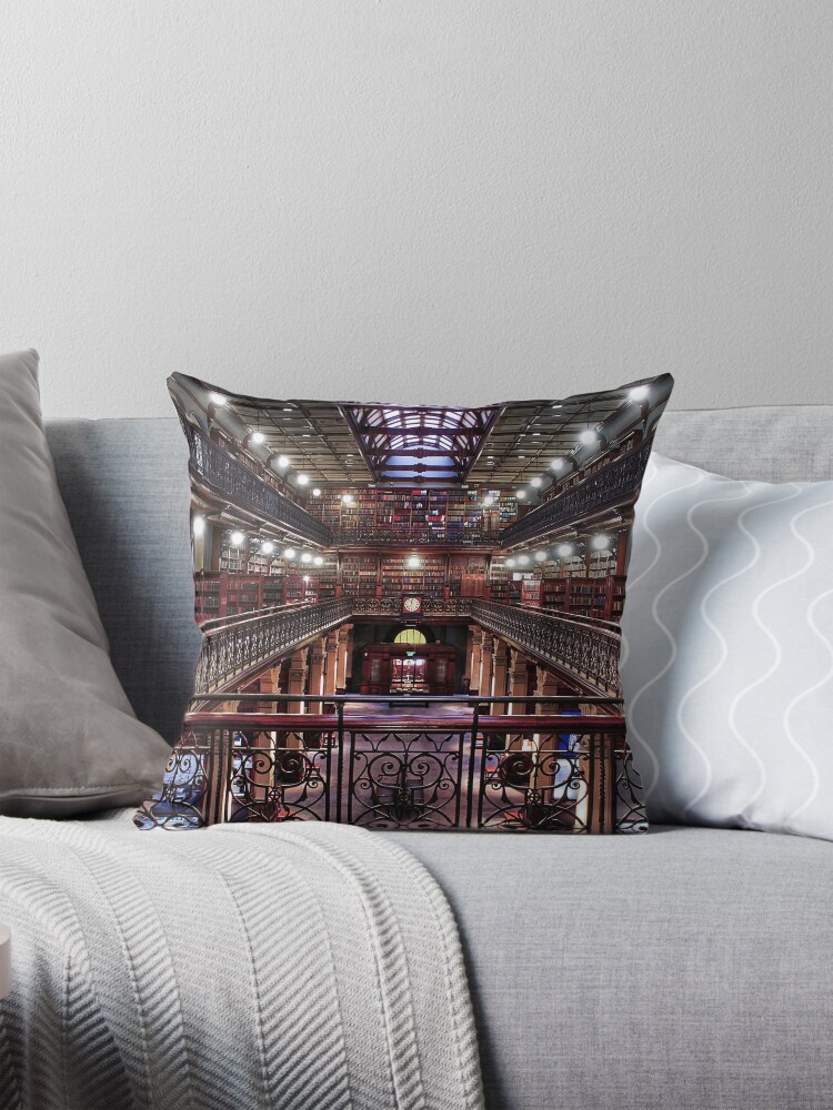 Thumbnail 1 of 4, Pillow, Mortlock Library designed and sold by smarti77.