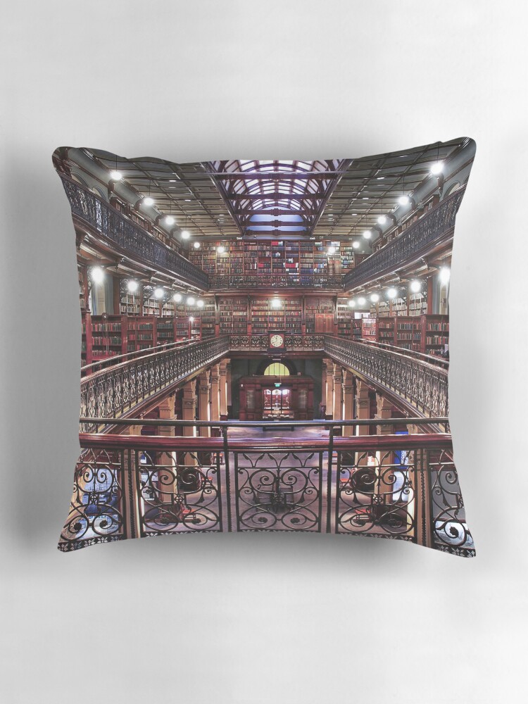 Thumbnail 3 of 4, Pillow, Mortlock Library designed and sold by smarti77.