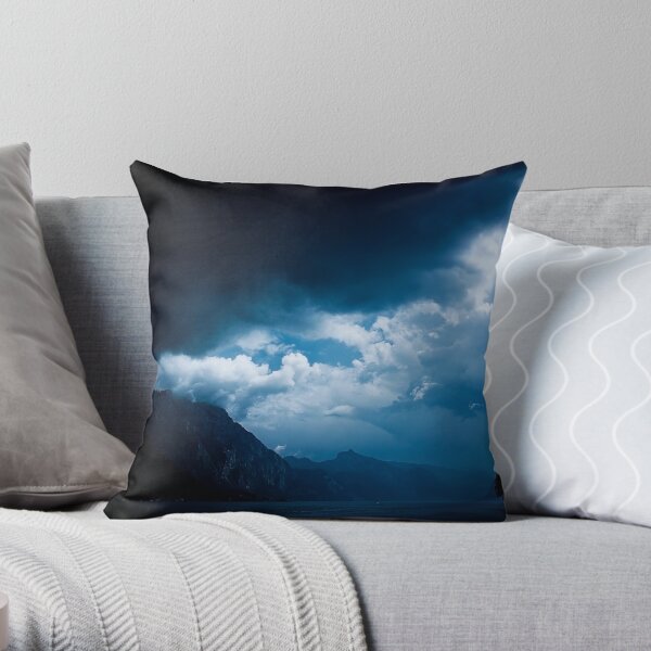 behind the clouds III Throw Pillow