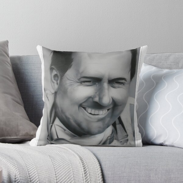 Sir Jack Brabham Throw Pillow