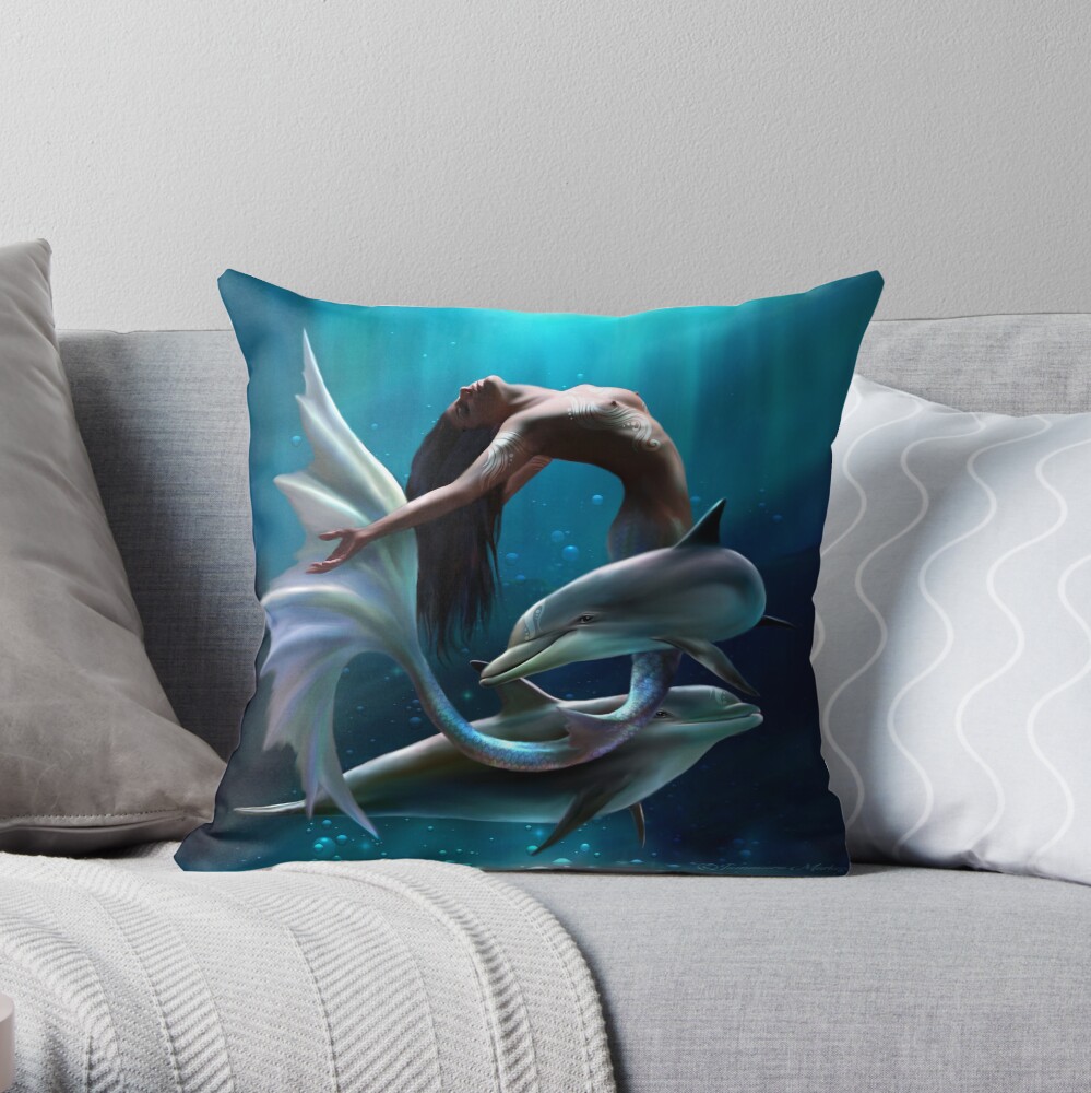 Amphitrite Throw Pillow