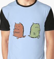 Zwei Drachen Grafik T-Shirt