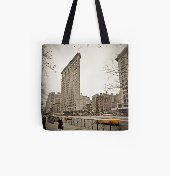 Flat Iron Building All Over Print Tote Bag