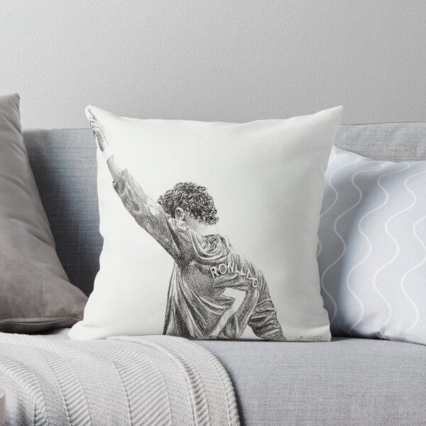 cristiano ronaldo drip jacket in italy Throw Pillow by Sebastolov