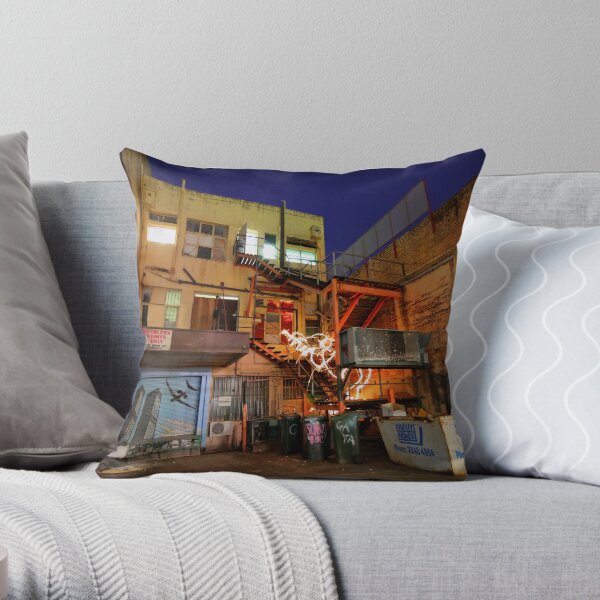 Behind The Streets (Brisbane CBD, Queensland) Throw Pillow