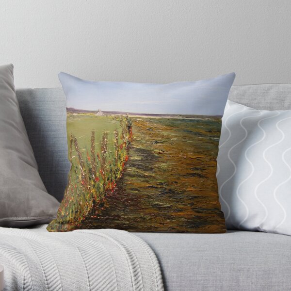 Poulnasherry Bay, Moyasta, Co.Clare (30 x 23 ins) Throw Pillow