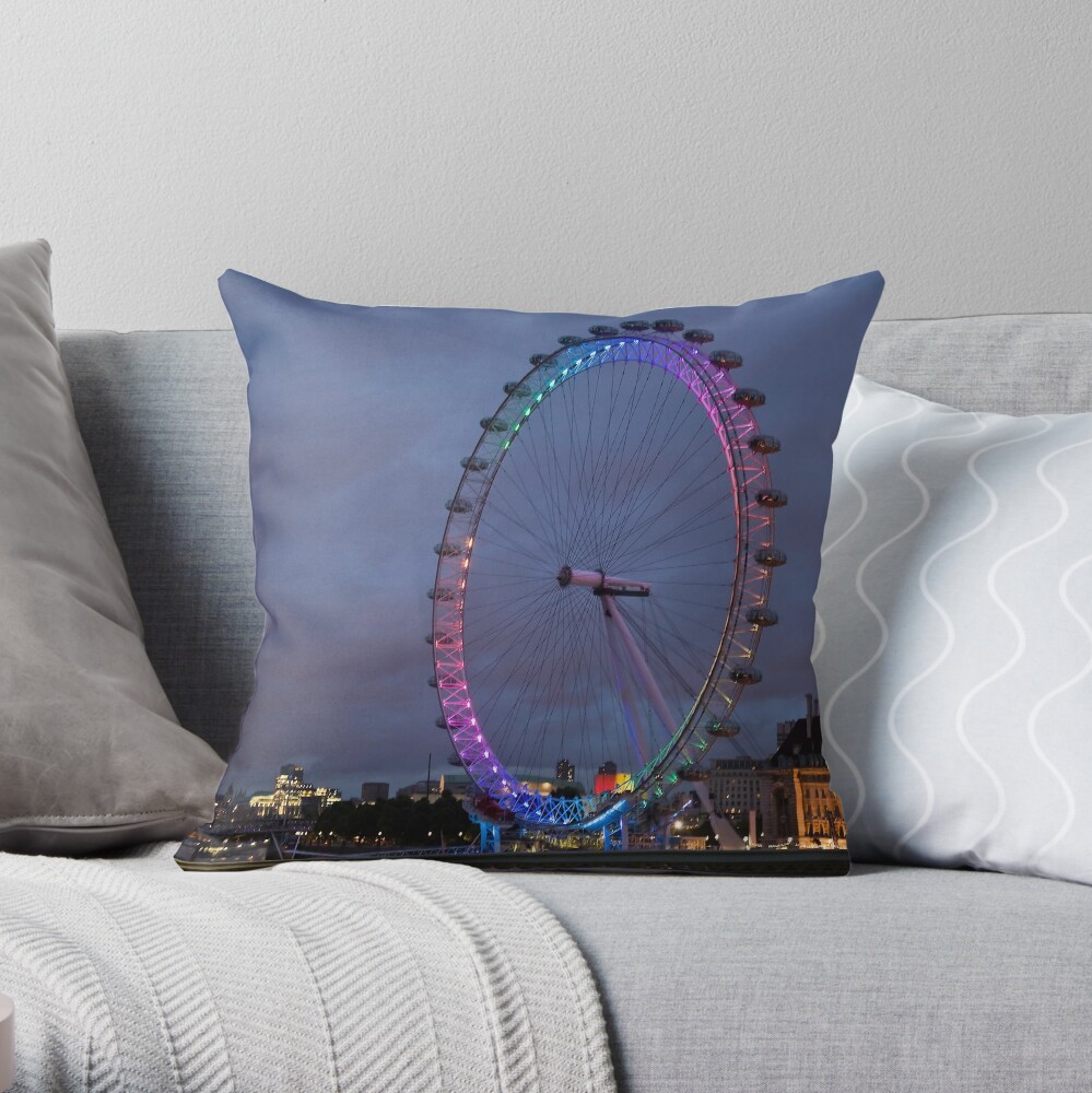 London Eye Throw Pillow
