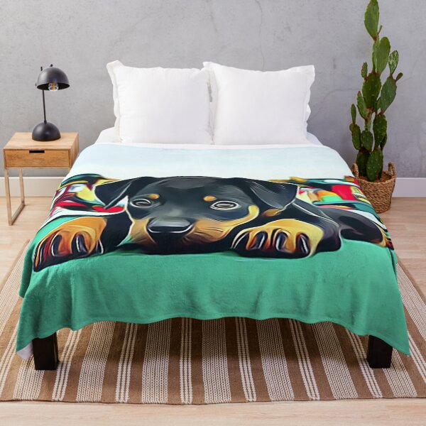 Item preview, Doberman Puppy Protecting the Railroad designed and sold by Sunleil.