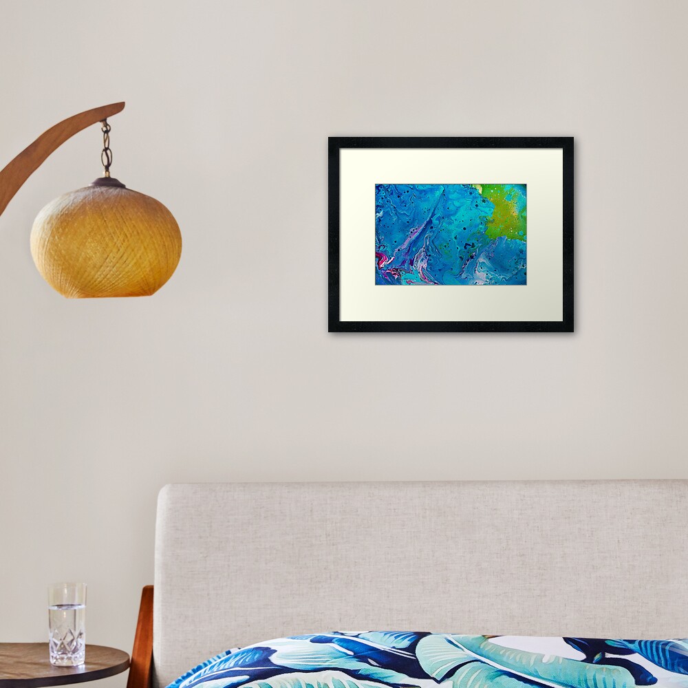 Fragment of Falling Space Framed Art Print
