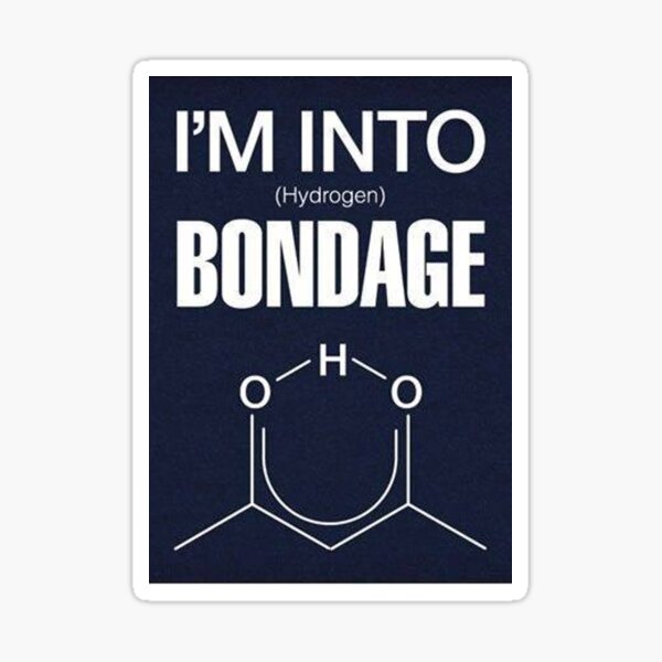 600px x 600px - Funny Chemistry Bonds Stickers for Sale | Redbubble