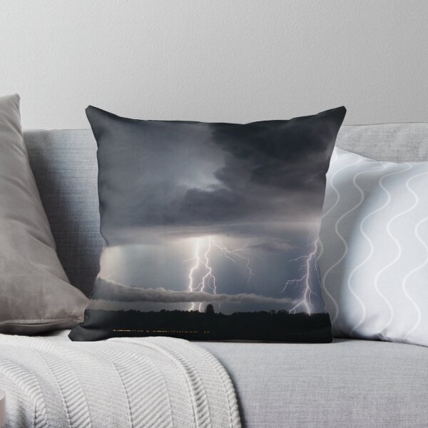 Lightning Fest at Alstonville Throw Pillow