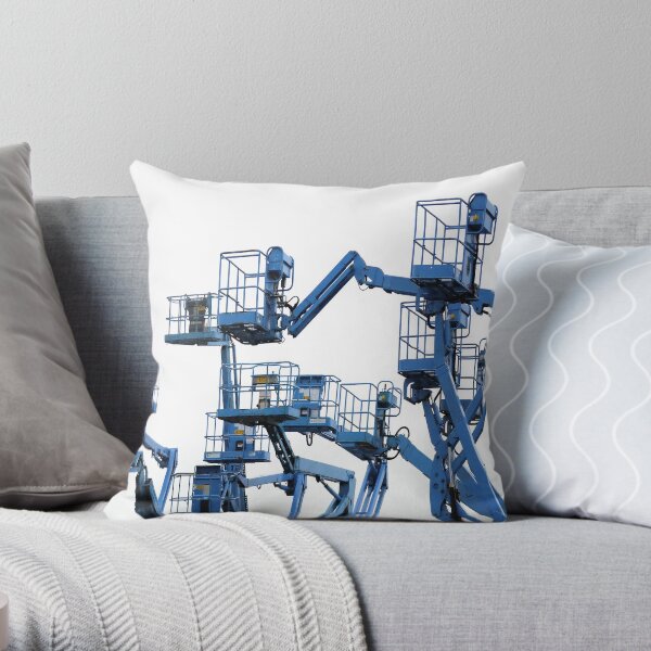 Jostling Cherry-Pickers Throw Pillow
