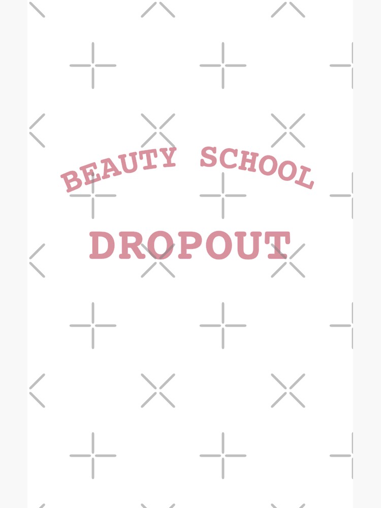 "Beauty School Dropout" Sticker for Sale by madtoyman Redbubble