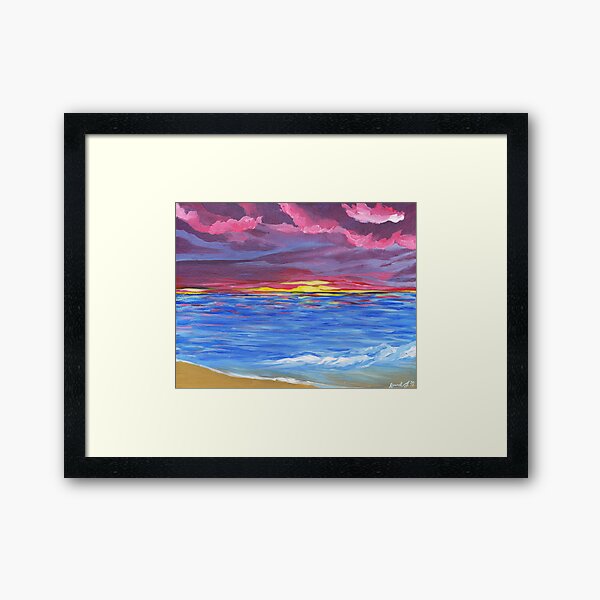 Kim's Sunset Framed Art Print