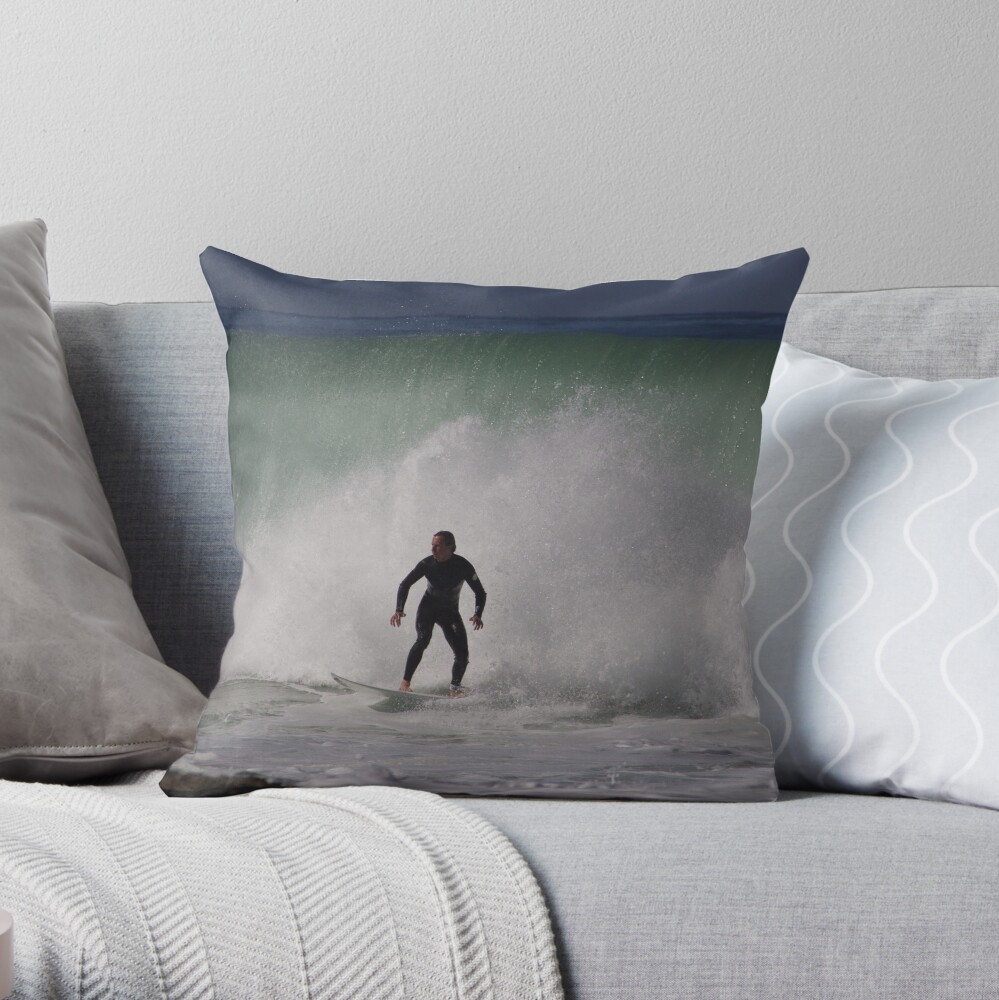 Wall of Water Throw Pillow