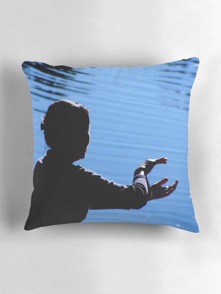 Thumbnail 3 of 4, Pillow, Morning Meditation designed and sold by theoddshot.