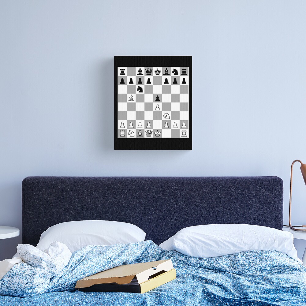 Chess Opening Ruy Lopez Spanish Game Player 1.E4 Art Board Print