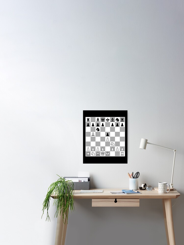 Chess Opening Ruy Lopez Spanish Game Player 1.E4 Poster for Sale